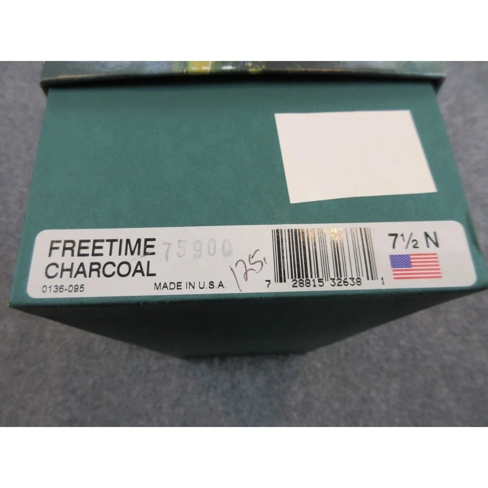 SAS Free Time Shoes Womens Black Charcoal Comfort Leather Walking Size 7.5‎